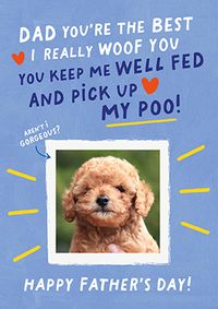 Tap to view Woof You Father's Day Card