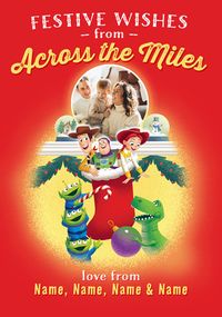 Tap to view Toy Story Across The Miles Christmas Photo Card