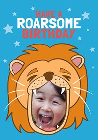 Tap to view Roarsome Kids Birthday Personalised Card