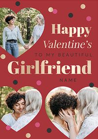 Tap to view Girlfriend multi photo Valentine's Day Card