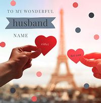 Tap to view Wonderful Husband Personalised Valentine Card
