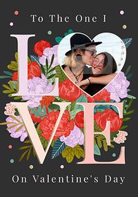 Tap to view I Love You Flowers Photo Valentine's Day Card