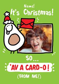 Tap to view Av a Card-o Photo Christmas Card