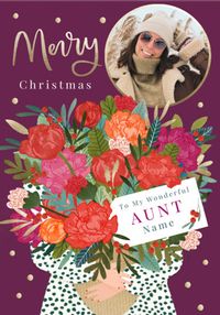 Tap to view Wonderful Aunt Photo Christmas Card