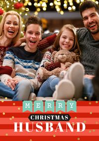Tap to view Merry Christmas Husband Photo Card