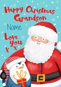 Tap to view Santa Grandson Personalised Card