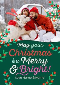 Tap to view Merry and Bright Photo Christmas Card