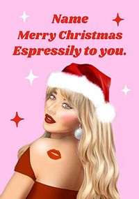 Tap to view Merry Christmas Espressily to you Personalised Card