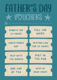 Tap to view Father's Day Vouchers Funny Card