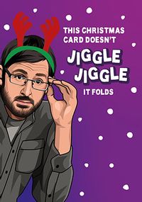 Tap to view Jiggle Jiggle Folding Spoof Xmas Christmas Card