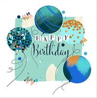 Tap to view Blue Birthday Balloons Card