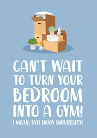 Tap to view Bedroom Gym Birthday Card