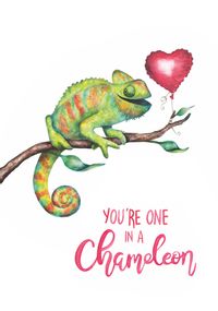 Tap to view Chameleon  Anniversary Card