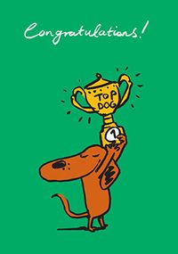 Tap to view Top Dog Congratulations Card