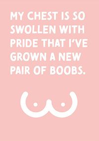 Tap to view New Boobs Congratulations Card