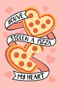 Tap to view Stolen A Pizza My Heart Anniversary Card