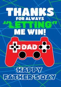 Tap to view Letting Me Win Father's Day Card