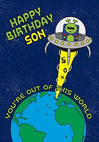 Tap to view Out of This World Son Birthday Card