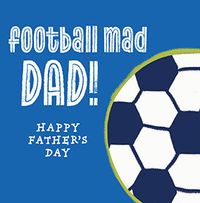 Tap to view Football Mad Father's Day Card