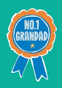 Tap to view No 1 Grandad Rosette Father's Day Card