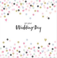 Tap to view Wedding Patterns Confetti Border  Card