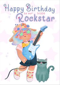 Tap to view Dolly Daydream - Happy Birthday Little Rockstar Card