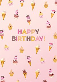 Tap to view Ice Creams Birthday Card