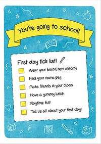 Tap to view You're Going to School Check List Card