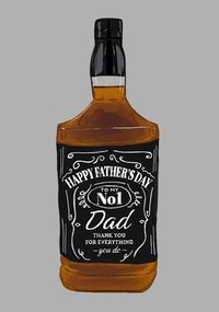 Tap to view Whiskey No 1 Dad Fathers Day Card