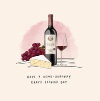 Tap to view Wine And Cheese Father's Day Card