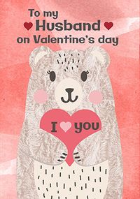 Tap to view Husband Bear Valentine Card