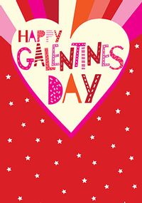 Tap to view Happy Galentine day Stars Valentine Card