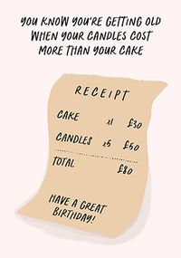 Tap to view Receipt Birthday Card