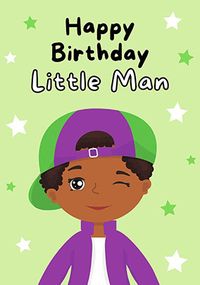 Tap to view Cool Little Man Birthday Card