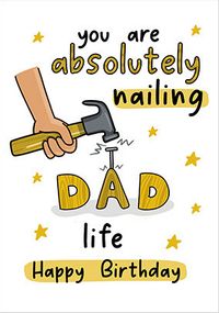 Tap to view Nailing Dad Life Birthday Card