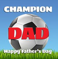 Tap to view Football Champion Dad Father's Day Card