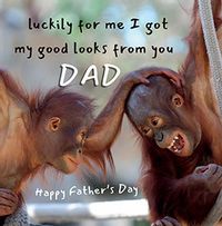 Tap to view Good Looks From Dad Father's Day Card