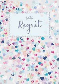 Tap to view With Regret Wedding Card