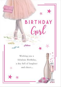 Tap to view Girly Birthday Girl Card