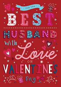 Tap to view Contemporary Husband Valentine Card