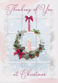 Tap to view Thinking of You at Christmas Traditional Card
