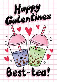 Tap to view Happy Galentine's Best-Tea Card