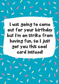 Tap to view Birthday Strike Funny Card