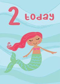Tap to view Mermaid 2nd Birthday Card