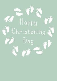 Tap to view Christening Day Footprints Card