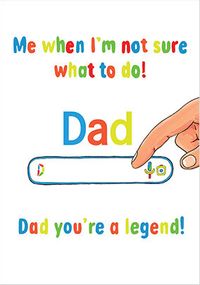 Tap to view Dad You're a Legend Father's Day Card