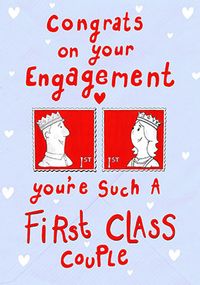 Tap to view First Class Engagement Card