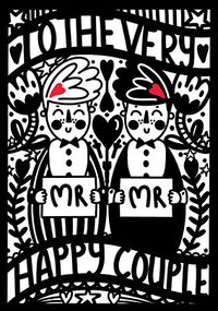 Tap to view Mr & Mr Happy Couple Cute Wedding Card