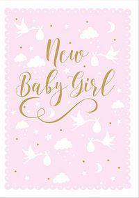 Tap to view Storks Baby Girl Card