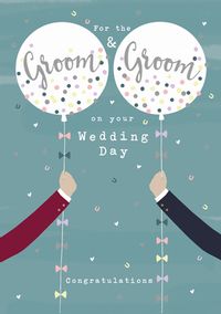 Tap to view Groom and Groom Balloons Wedding Card